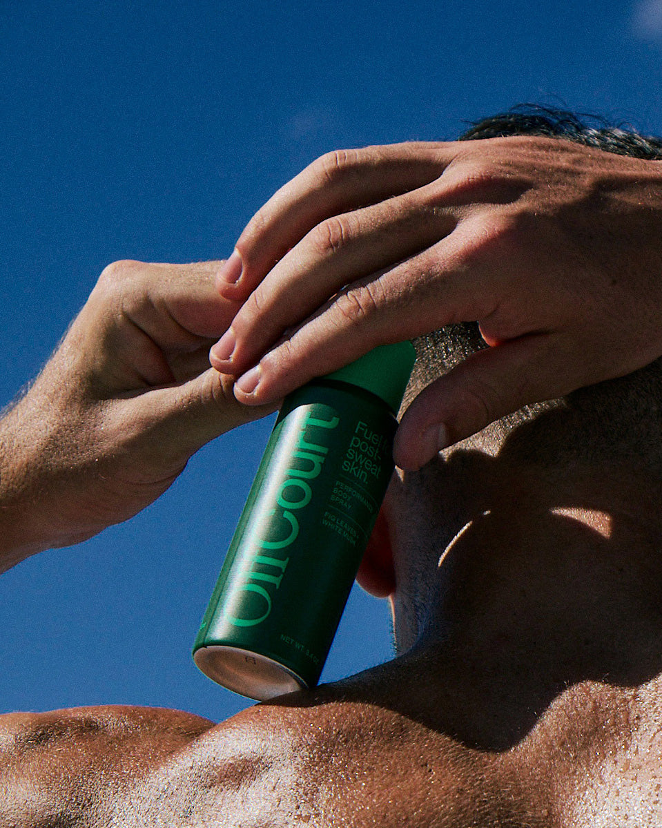 OffCourt's body spray in fig leaves + white musk