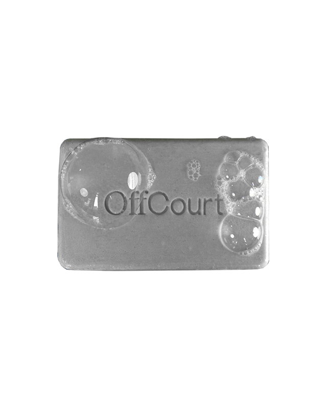 offcourt soap in coconut water + sandalwood