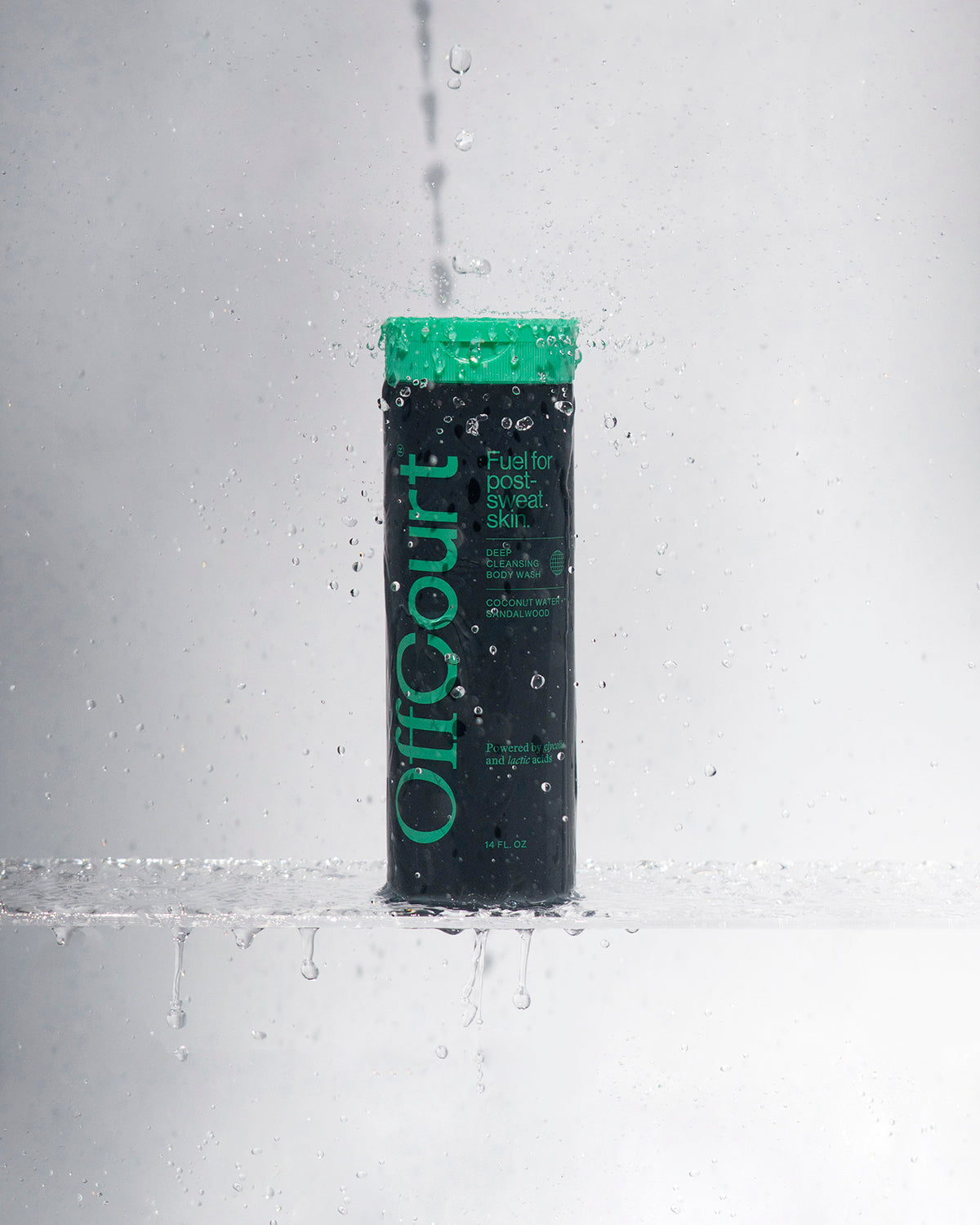 Body Wash with water drops