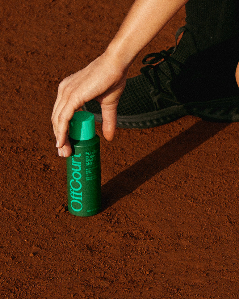 OffCourt body spray in fig leaves + white musk