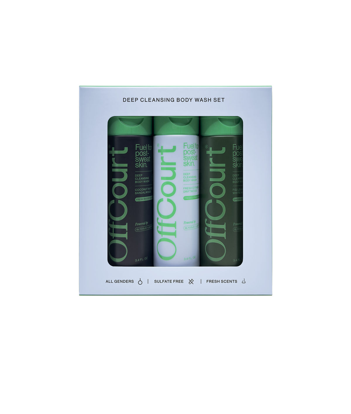 sulfate free body wash set for traveling