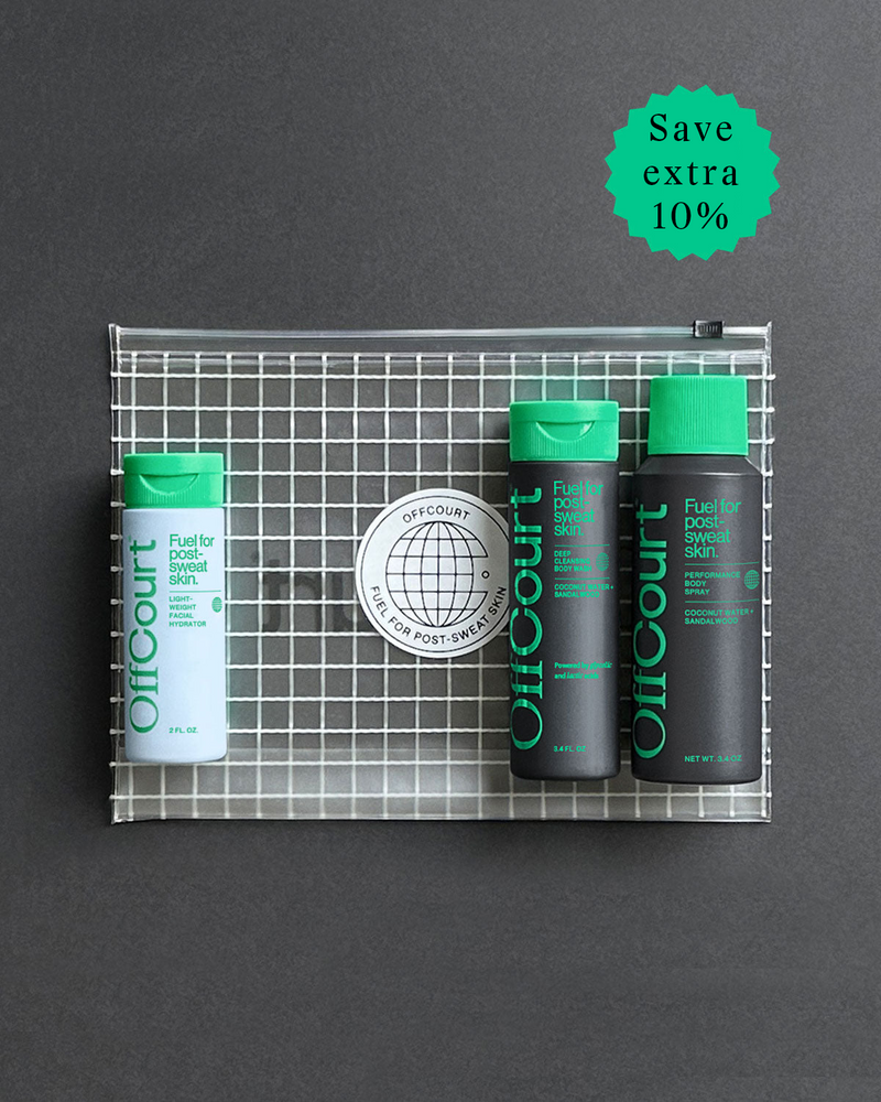 Coconut Water + Sandalwood Gym Bag Kit