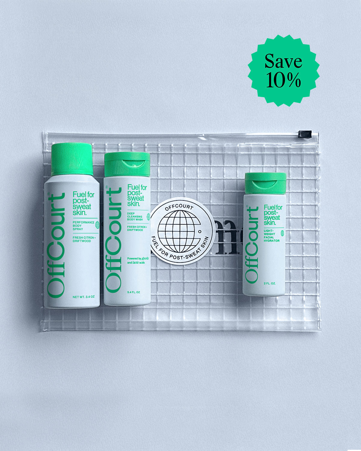 Gym Bag Kit in Fresh Citron and Driftwood